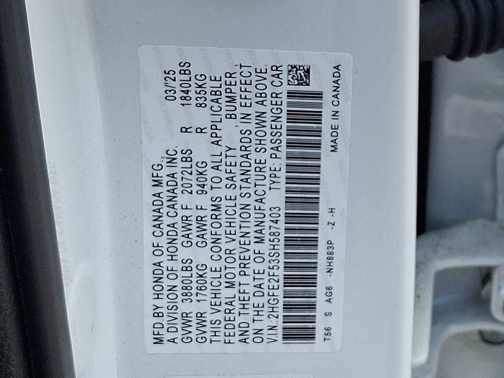 2025 Honda Civic Sport