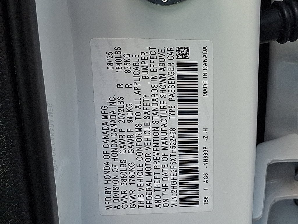 2026 Honda Civic Sport
