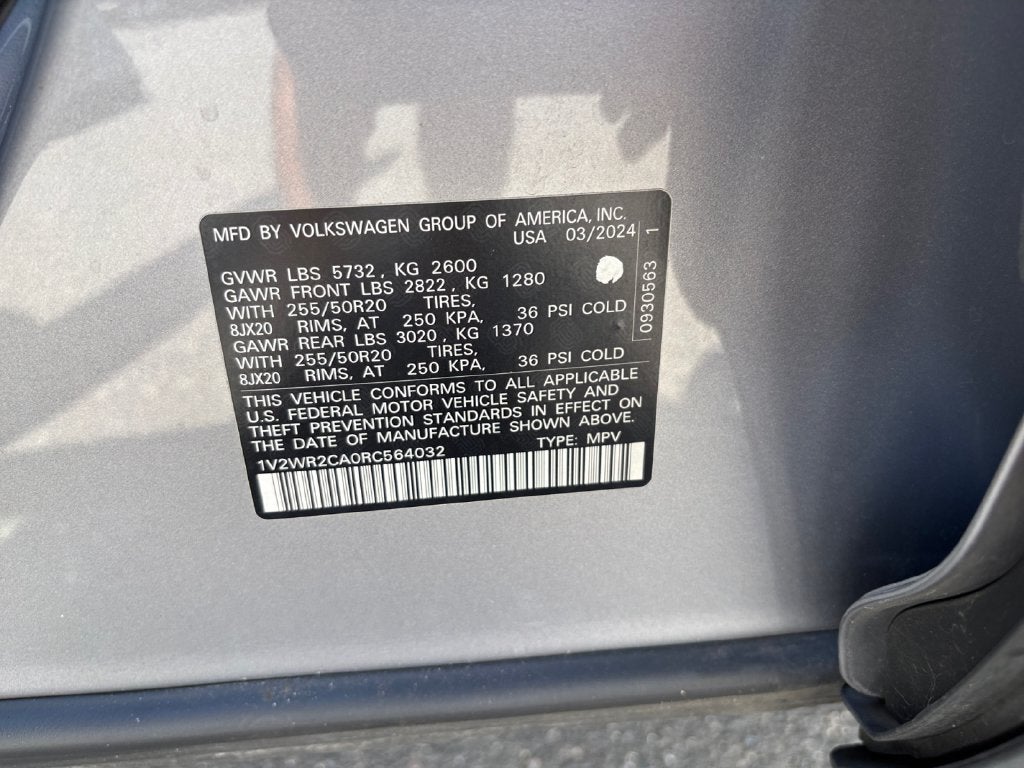 2024 Volkswagen Atlas 2.0T SE w/Technology