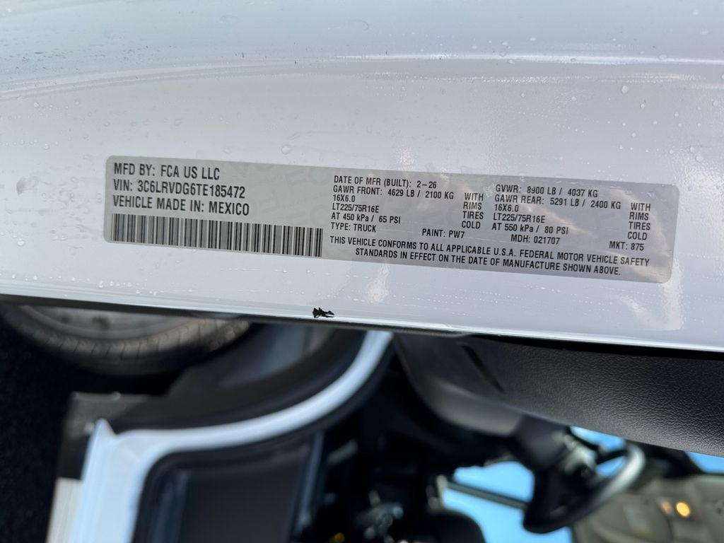2026 RAM ProMaster 2500 High Roof