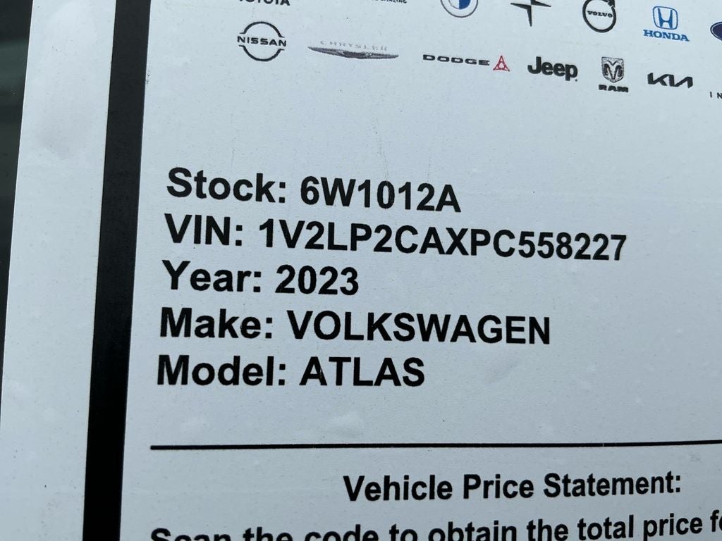 2023 Volkswagen Atlas 2.0T SE