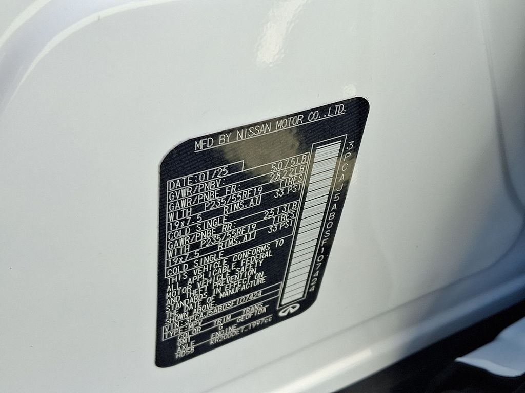 2025 INFINITI QX50 PURE BASE