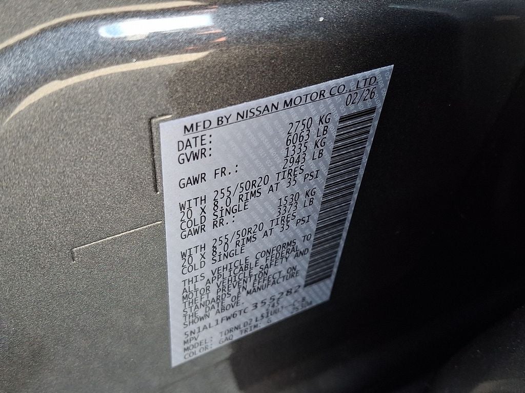 2026 INFINITI QX60 SPORT DARK CARGO PKG