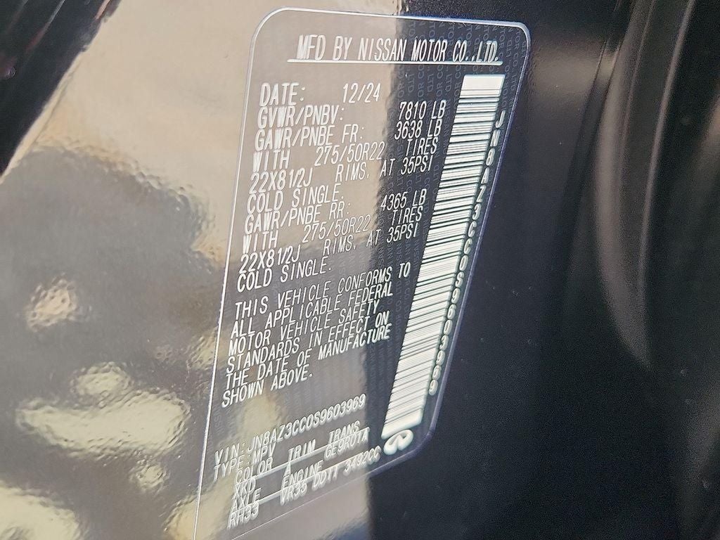 2025 INFINITI QX80 AUTOGRAPH BLIND SPOT WARNING