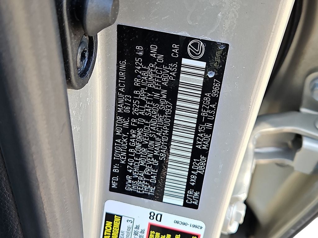 2023 Lexus ES 250 250 PREMIUM PACKAGE