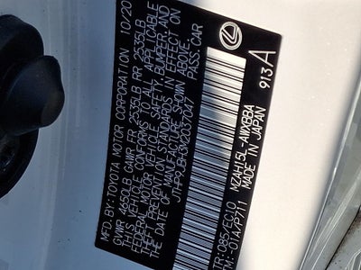 2021 Lexus UX 250h Base 250h Base