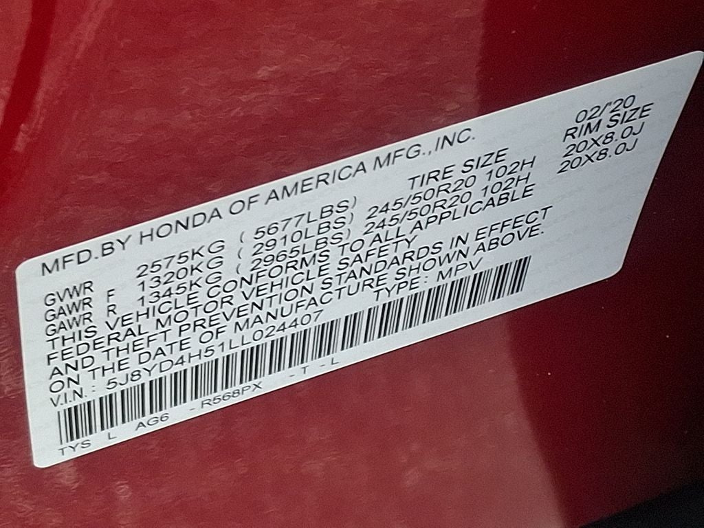 2020 Acura MDX Technology SH-AWD