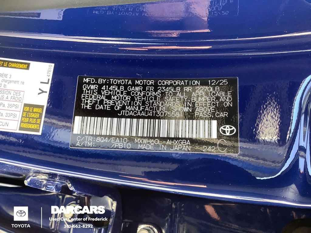 2026 Toyota Prius XLE