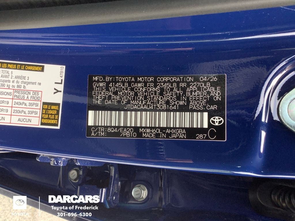 2026 Toyota Prius XLE