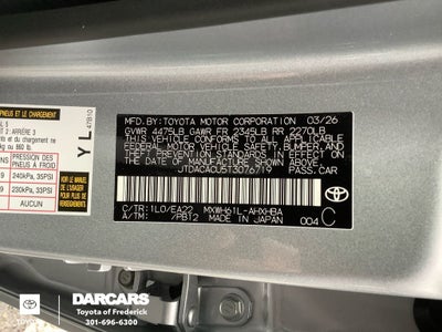 2026 Toyota Prius Plug-In Hybrid XSE Premium