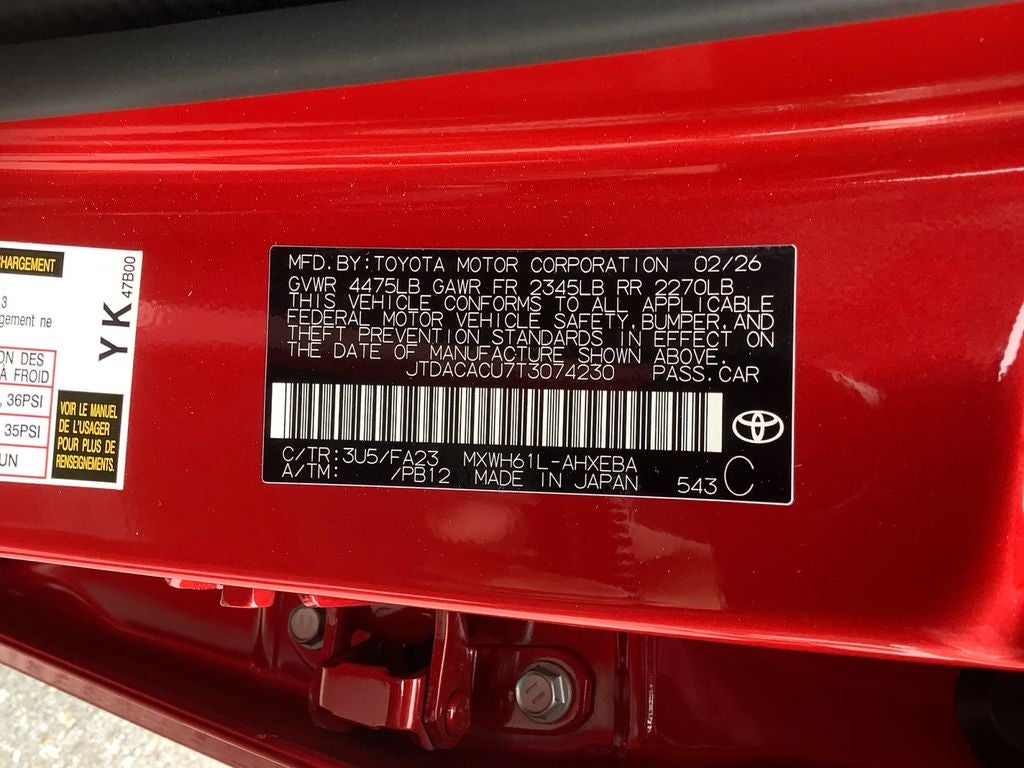 2026 Toyota Prius Plug-In Hybrid SE