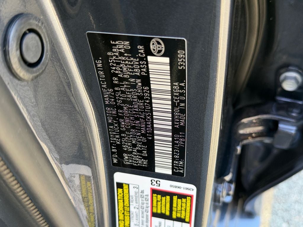 2026 Toyota Camry XLE