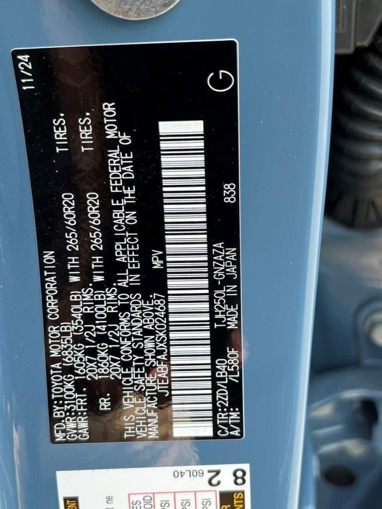 2025 Toyota Land Cruiser Base