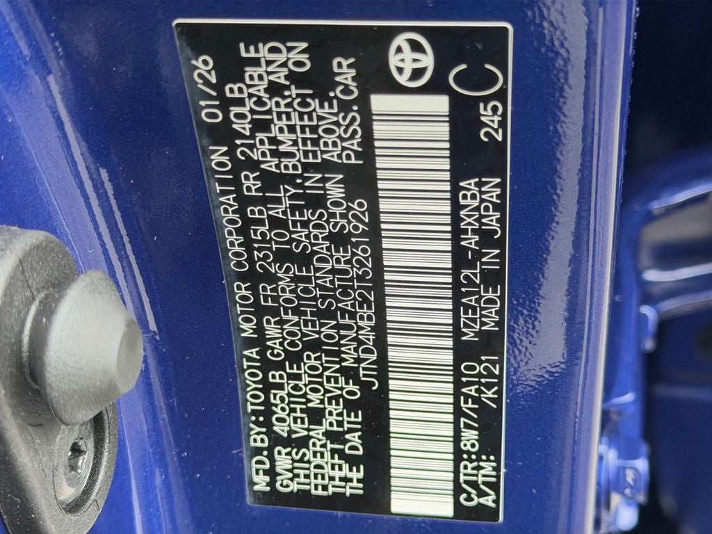 2026 Toyota Corolla Hatchback SE