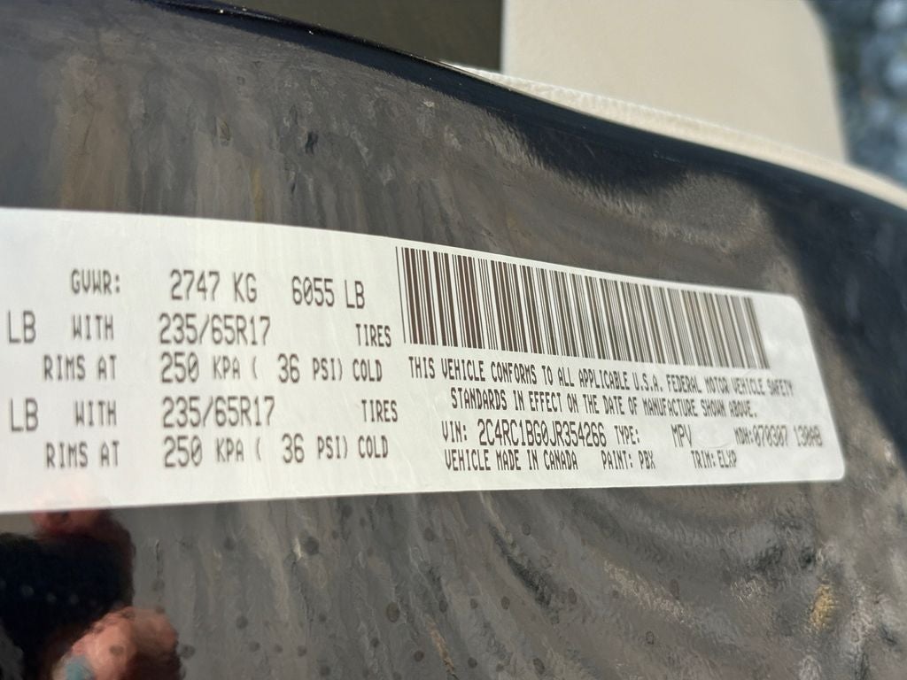 2018 Chrysler Pacifica Touring L