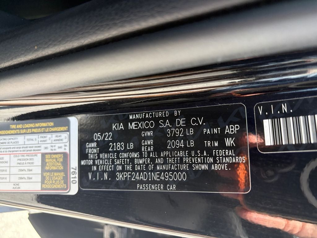 2022 Kia Forte LXS