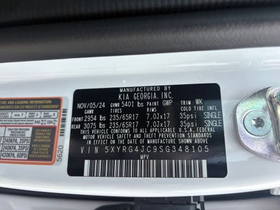 2025 Kia Sorento LX
