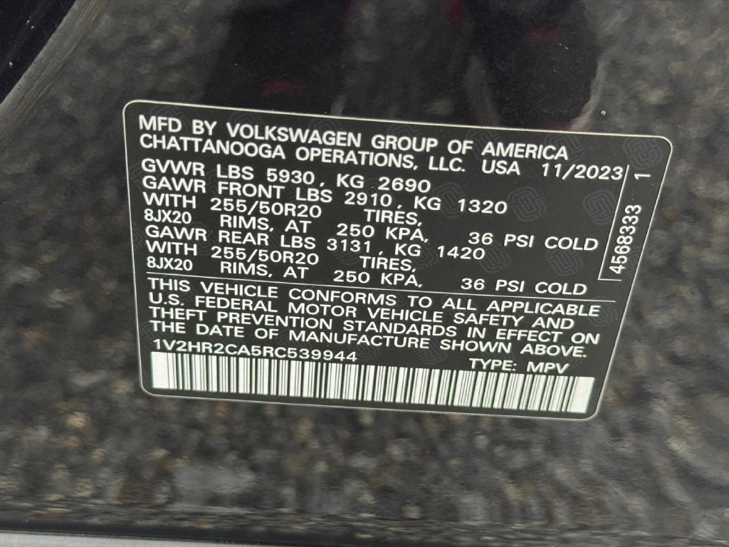 2024 Volkswagen Atlas 2.0T SE w/Technology 4Motion