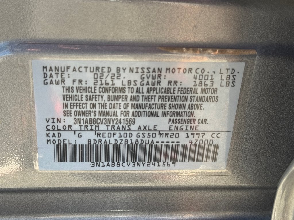 2022 Nissan Sentra SV