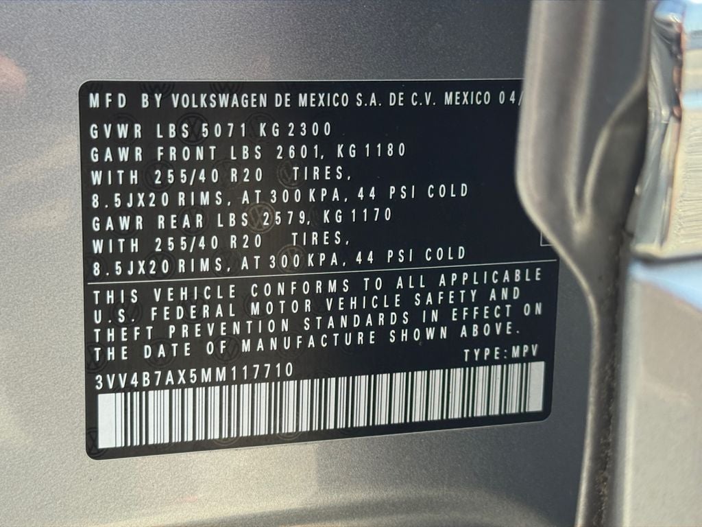 2021 Volkswagen Tiguan 2.0T SEL Premium R-Line
