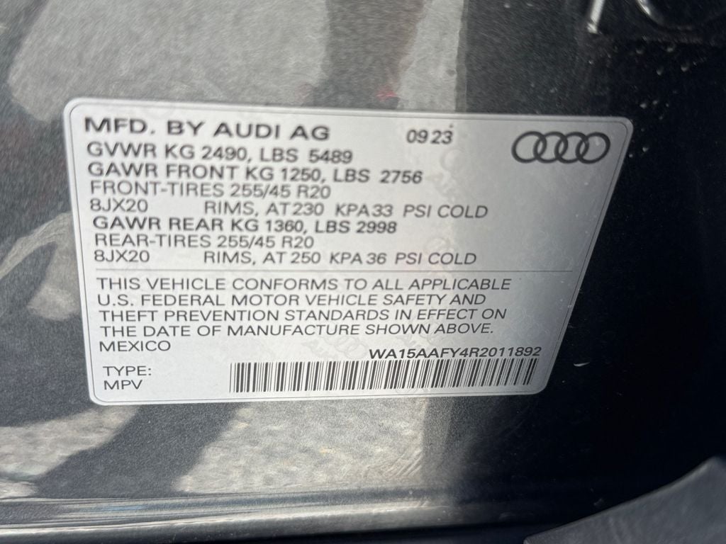 2024 Audi Q5 Sportback 45 S line Premium quattro