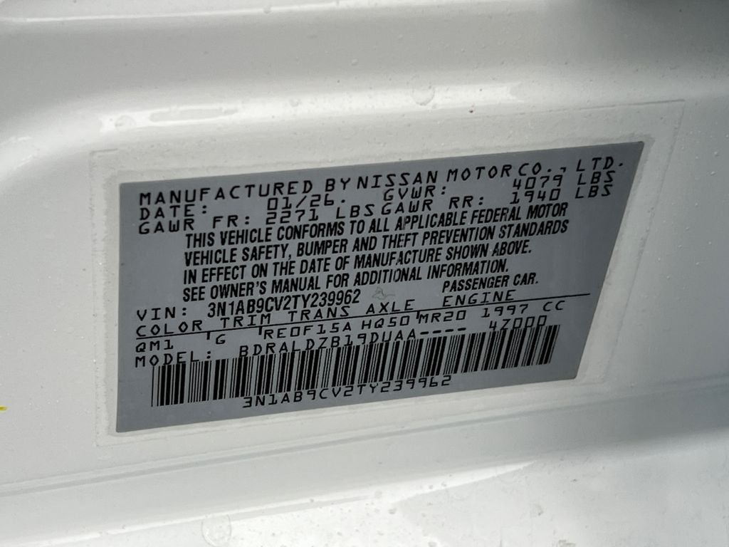 2026 Nissan Sentra SV