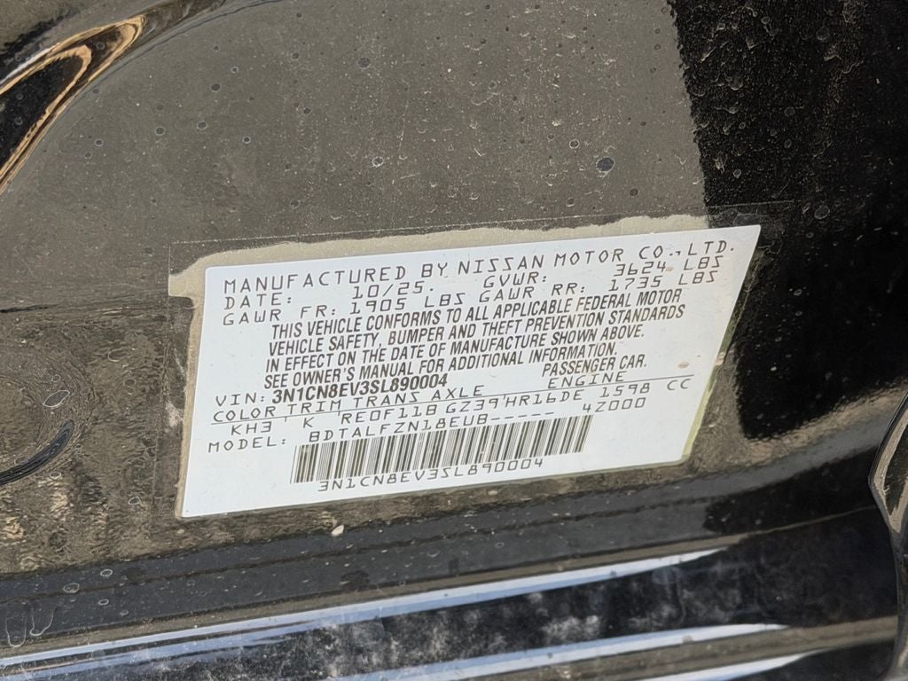 2025 Nissan Versa 1.6 SV