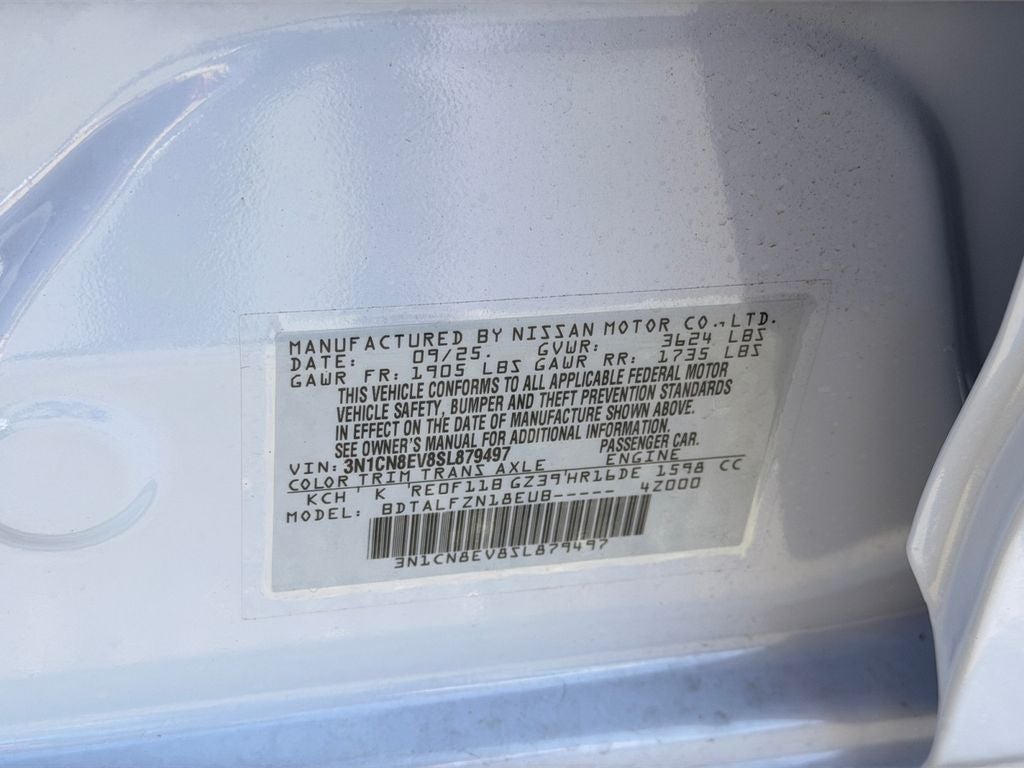 2025 Nissan Versa 1.6 SV