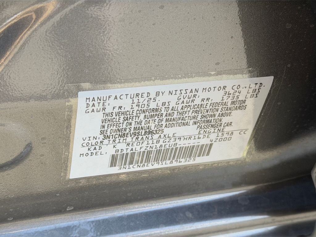 2025 Nissan Versa 1.6 SV