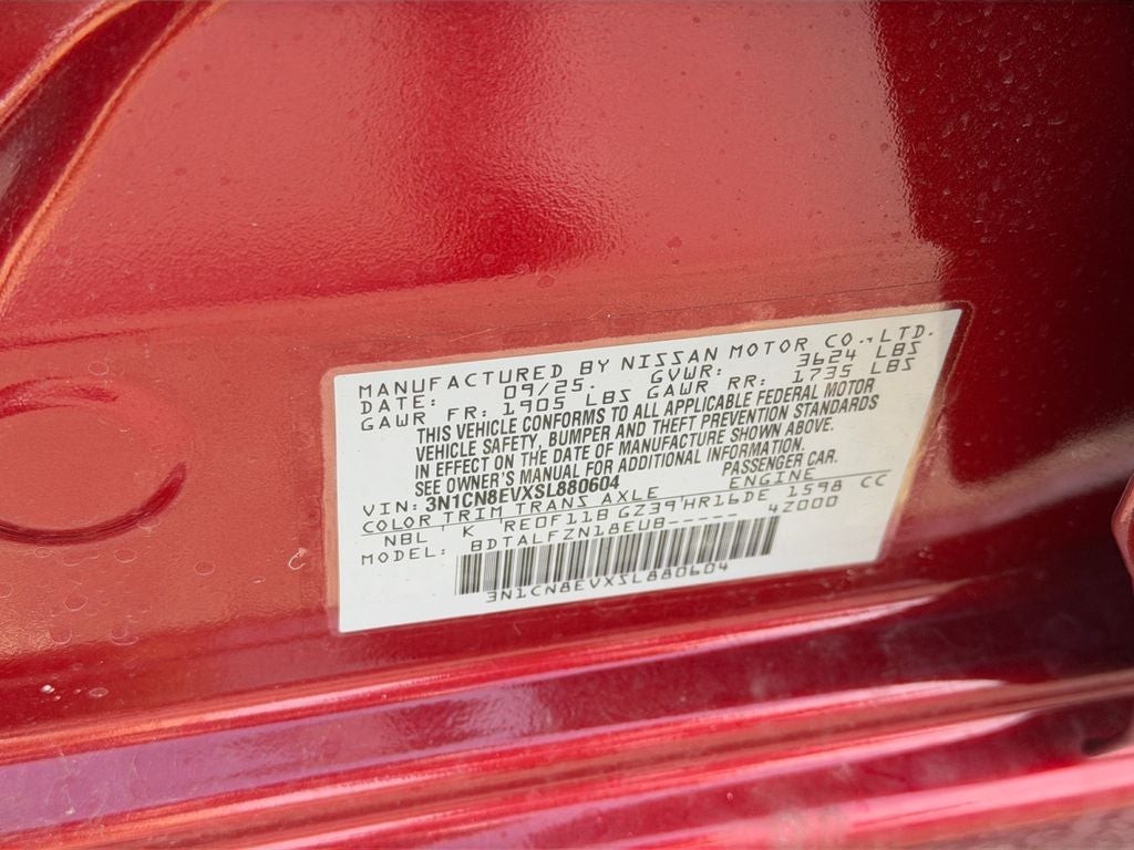 2025 Nissan Versa 1.6 SV