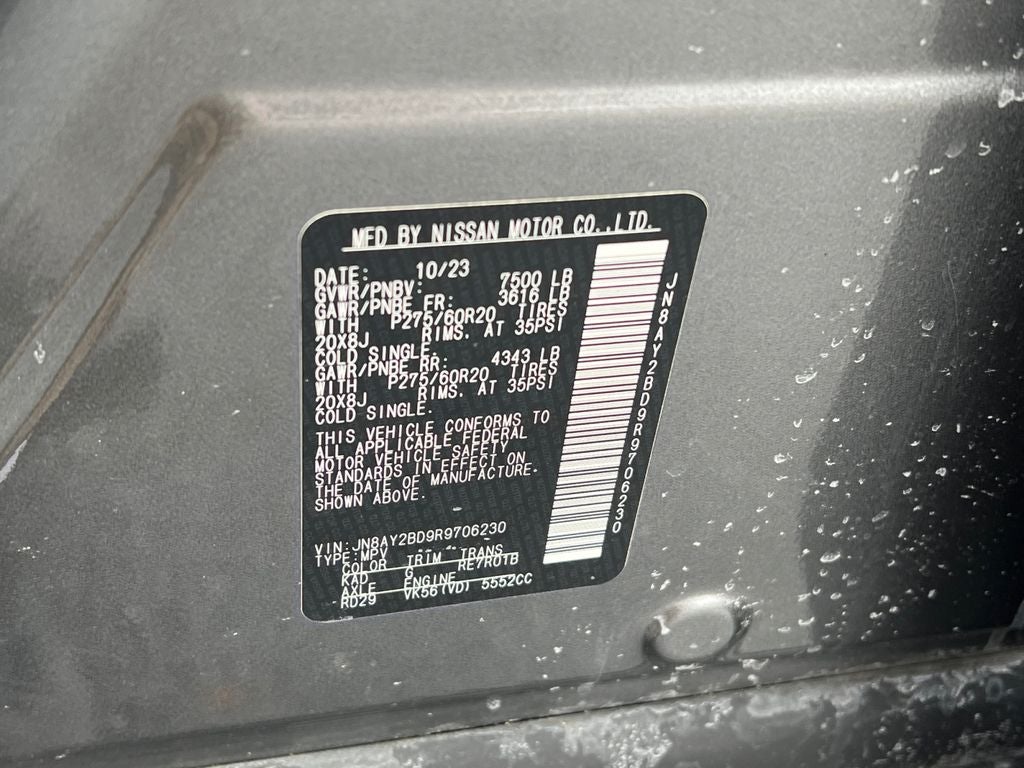 2024 Nissan Armada SL / One Owner / 4WD / Clean Carfax