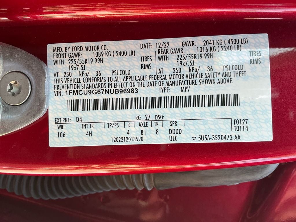 2022 Ford Escape SE