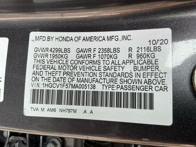 2021 Honda Accord EX-L