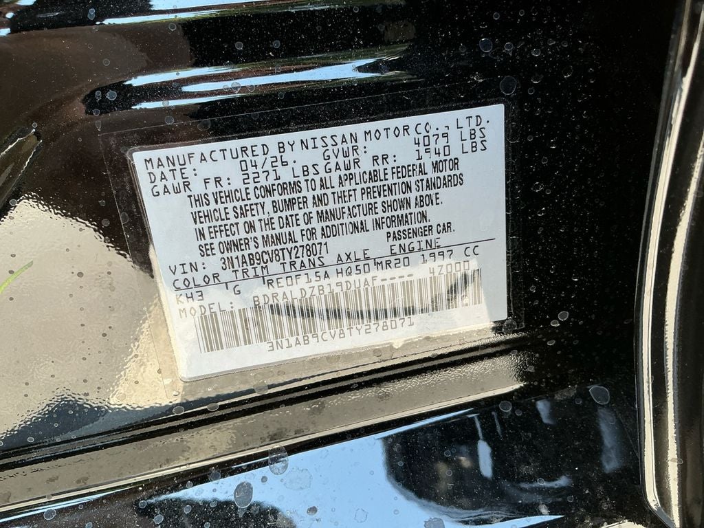 2026 Nissan Sentra SV