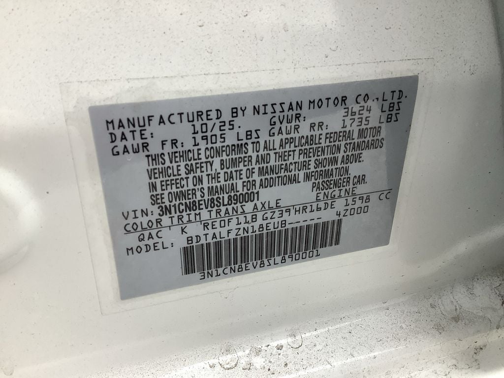 2025 Nissan Versa 1.6 SV