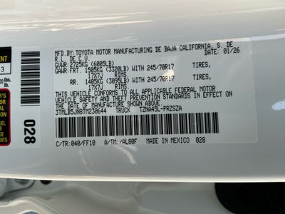 2026 Toyota Tacoma SR5