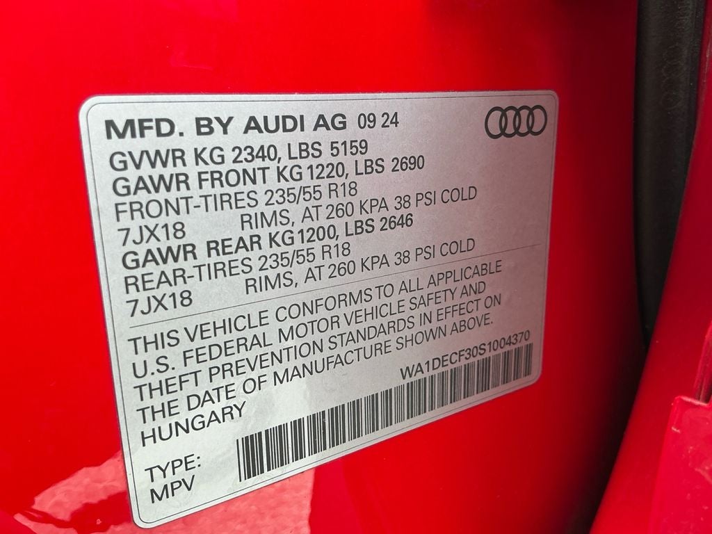 2025 Audi Q3 Premium S Line quattro