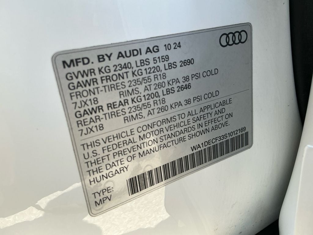 2025 Audi Q3 Premium S Line quattro