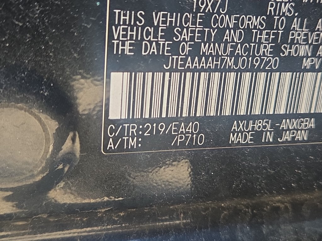 2021 Toyota Venza XLE Hybrid