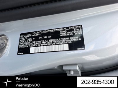 2024 Polestar 2 Long Range Dual Motor Pilot Plus Package