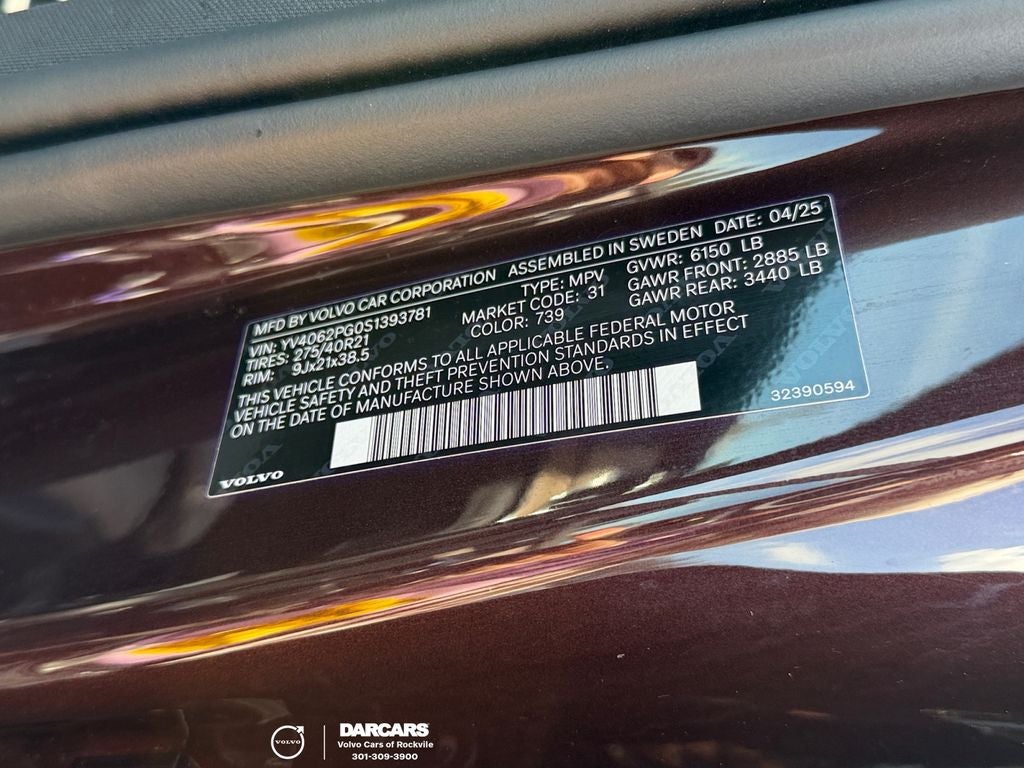 2025 Volvo XC90 B6 Ultra 2025.5