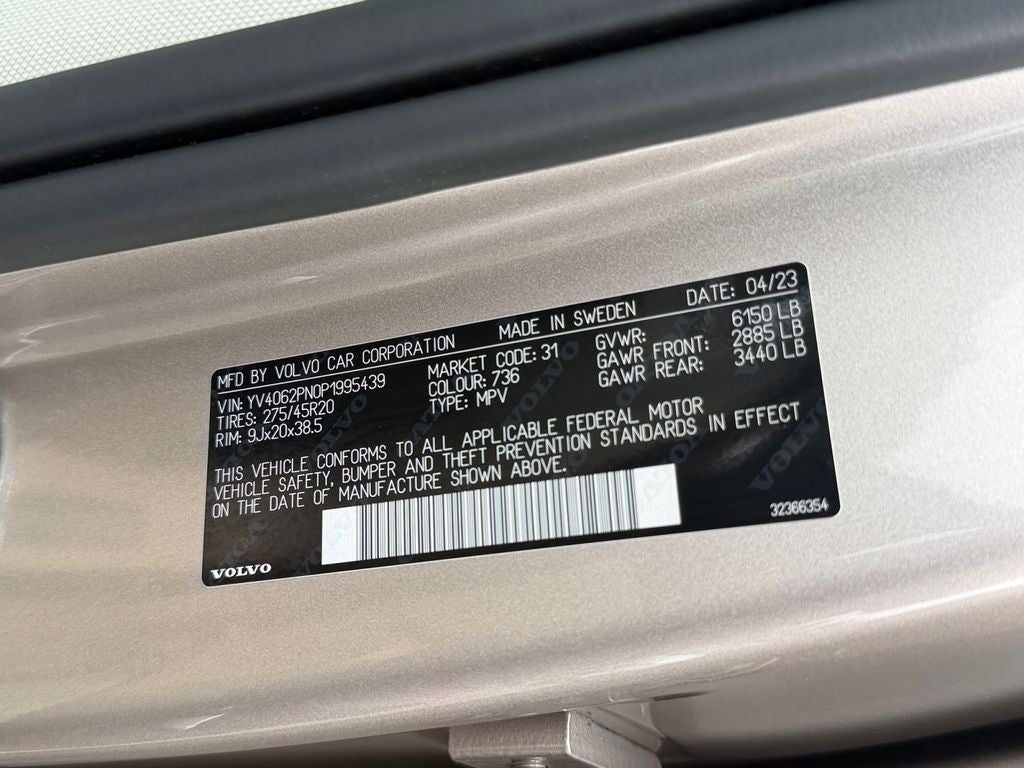 2023 Volvo XC90 B6 Plus 7-Seater Volvo Certified