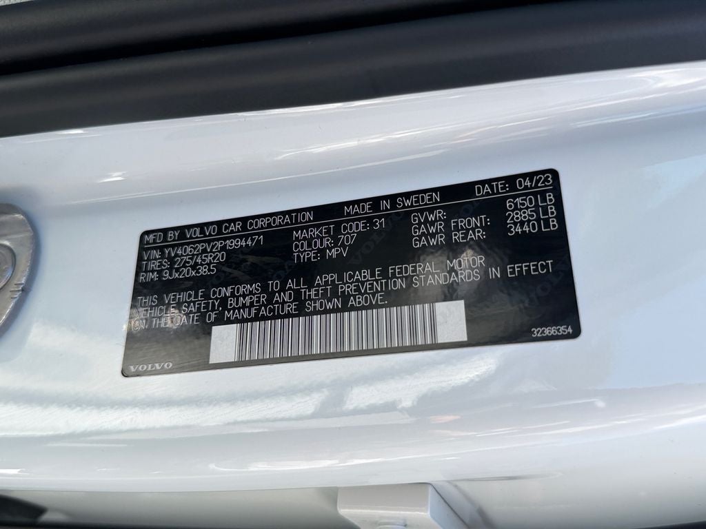 2023 Volvo XC90 B6 Core Volvo Certified