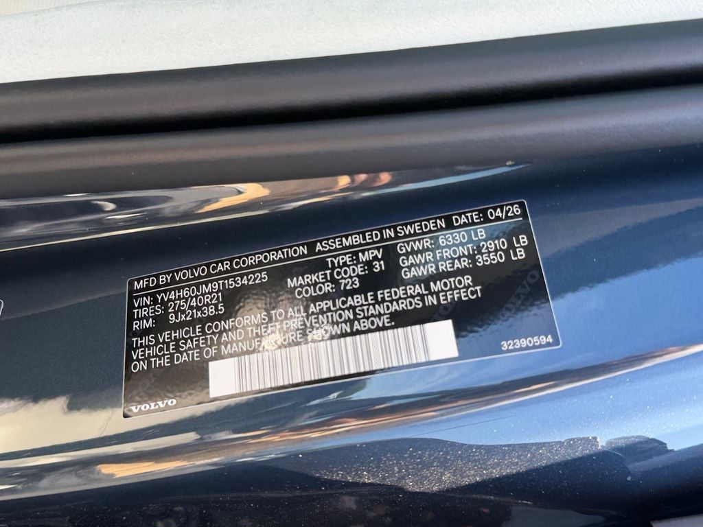 2026 Volvo XC90 Plug-In Hybrid T8 Ultra