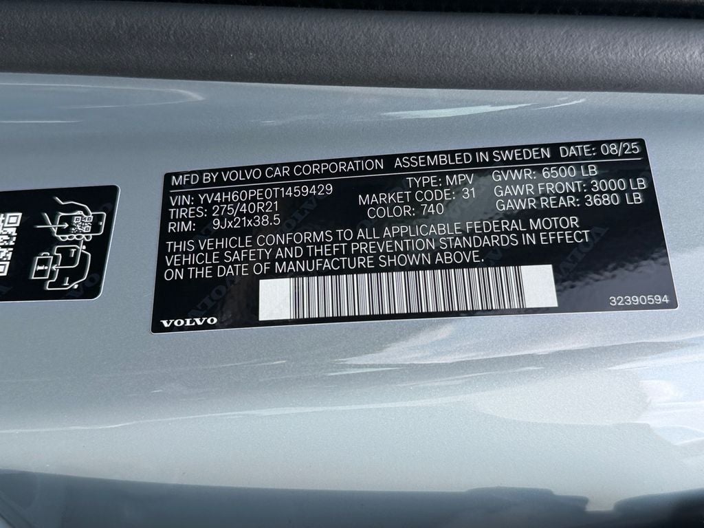 2026 Volvo XC90 Plug-In Hybrid T8 Plus 7 Passenger Volvo Certified