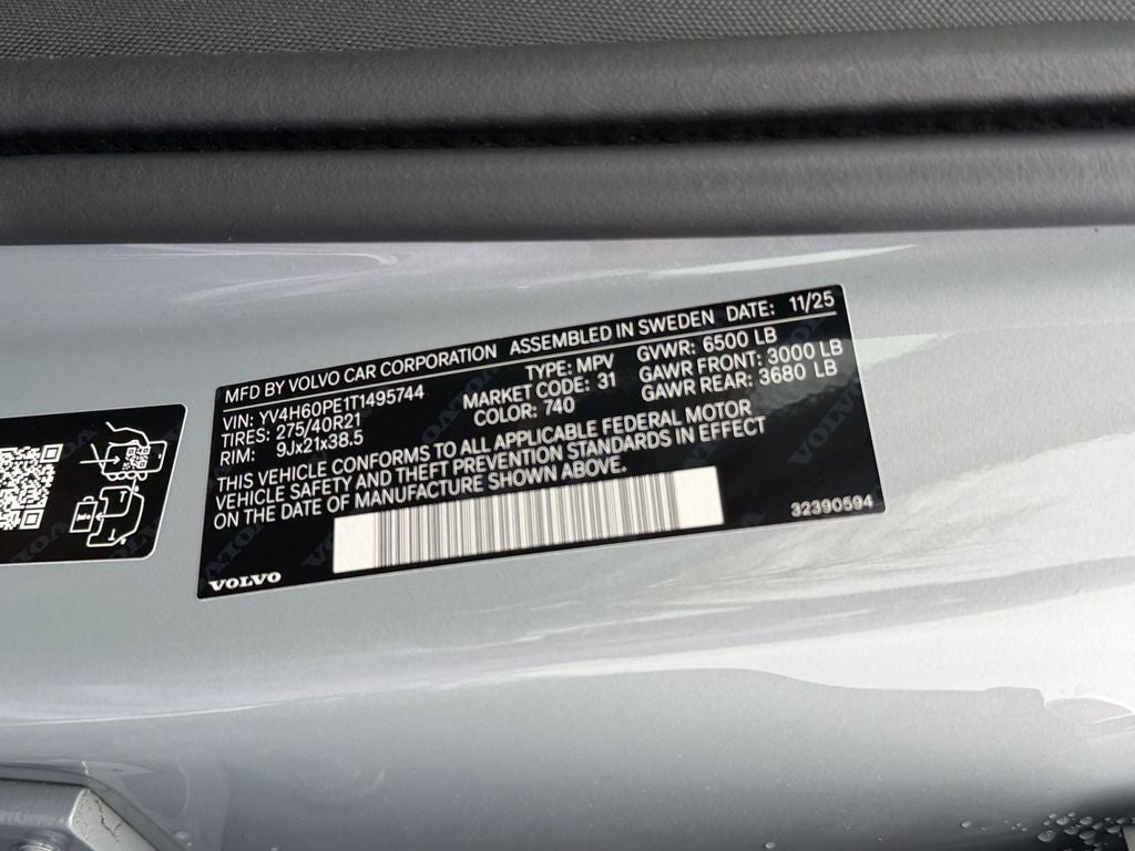 2026 Volvo XC90 Plug-In Hybrid T8 Plus 7 Passenger