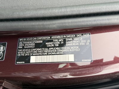 2026 Volvo XC60 Plug-In Hybrid T8 Plus