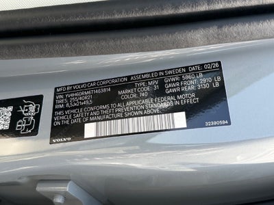 2026 Volvo XC60 Plug-In Hybrid T8 Ultra