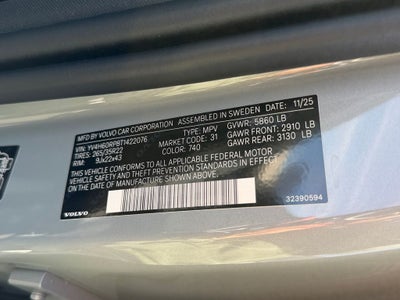 2026 Volvo XC60 Plug-In Hybrid T8 Polestar Engineered