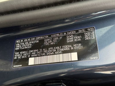 2024 Volvo XC60 B5 Plus Dark Theme Volvo Certified